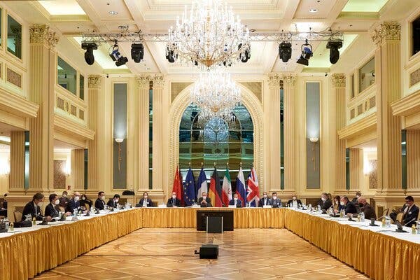 Diplomats from the European Union, China, Russia and Iran held talks on Tuesday in Vienna.